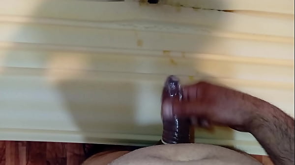 I fuck the hole in the mattress with a condom and I ejaculate sperm in her hole.