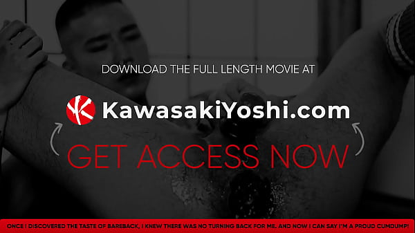 KawasakiYoshi.com – Japanese hunk Shusaku takes a massive dildo up his ass courtesy of Yoshi Kawasaki