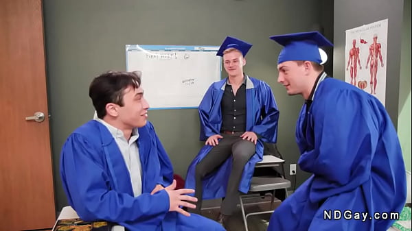 Graduated gays last time anal fuck in threesome