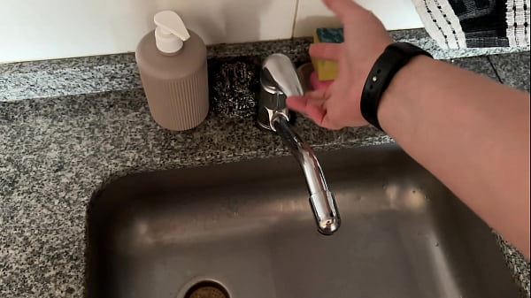 I caught the plumber with a dildo in his ass and fucked him until he couldn’t think