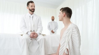 MasonicBoys Ethan Tate fucked raw by suited DILF in religious ritual